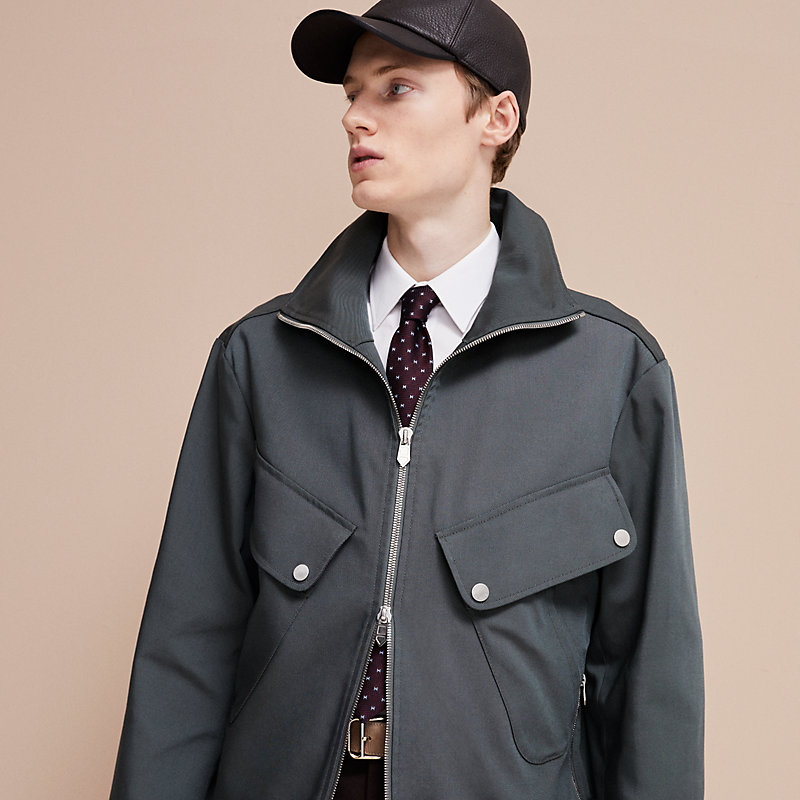【美品】エルメス ナロータイ グレー H柄 シマウマ 光沢 高級【フランス製】 美品】エルメス ナロータイ グレー H柄 シマウマ 光沢 高級